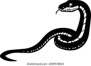 Snake Silhouette - Sleek Viper artwork
