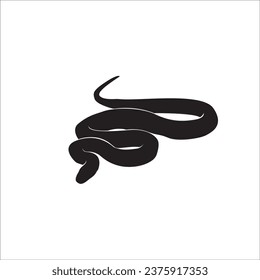 Snake silhouette stock vector illustration