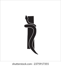 Snake silhouette stock vector illustration