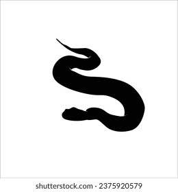 Snake silhouette stock vector illustration