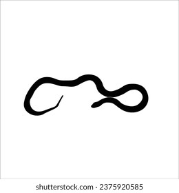 Snake silhouette stock vector illustration