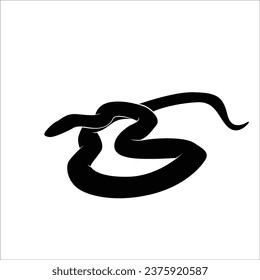 Snake silhouette stock vector illustration