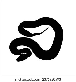 Snake silhouette stock vector illustration