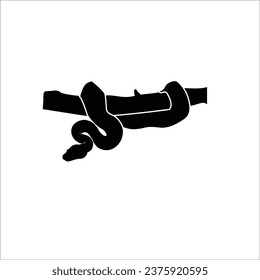 Snake silhouette stock vector illustration
