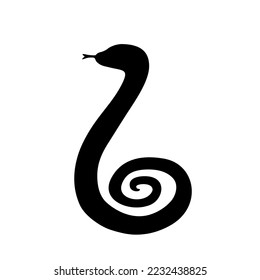 Snake Silhouette - Vector Icon