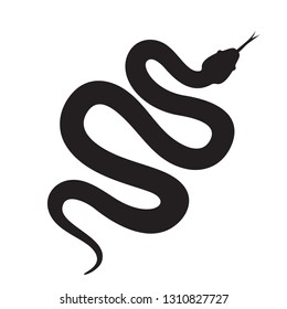 Snake Silhouette Vector Icon Long Cobra Stock Vector (Royalty Free ...