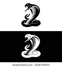 Snake silhouette vector illustration. Chinese new year concept.