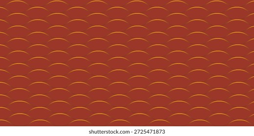 Fondo de piel de serpiente. Patrón sin fisuras de escamas, escala de reptiles. Arte de cuadrícula minimalista chino. Textura de la superficie de la serpiente en colores rojo y dorado. Ornamento geométrico asiático

