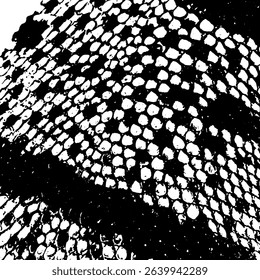 Snake skin monochrome background. Not AI, Vector illustration.