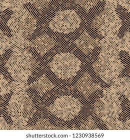 snake skin pattern. animal leather ornament. vector illustration easy to edit and customize. eps10