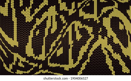 Snake skin pattern. Animal print and textile design.vector illustration. Texture snake. Fashionable print.