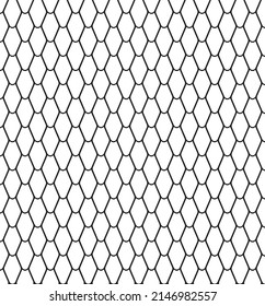 Snake skin pattern black and white vector illustration