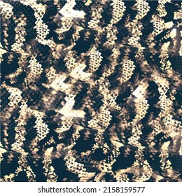 Snake skin pattern Pattern brown spots. Hand painted Snake skin print. illustration animal 