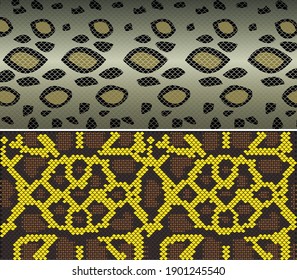 snake skin pattern design, vector illustration. Fashion and stylish background