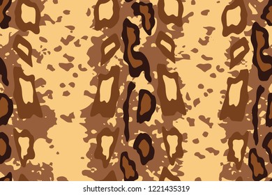 Snake skin pattern texture repeating seamless monochrome black white. Vector. Texture snake. Fashionable print. Fashion and stylish background