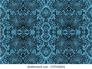 Snake skin pattern texture repeating seamless monochrome black and white. Vector. Texture snake. Fashionable print. Fashion and stylish background
