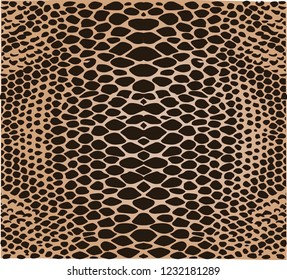 snake skin print vector