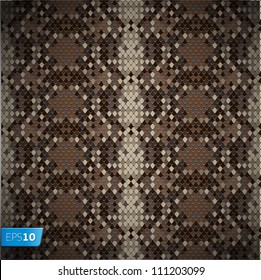 Snake skin reptile seamless pattern, vector Eps10 illustration.