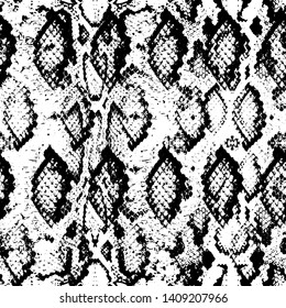 Snake skin pattern texture repeating seamless monochrome black