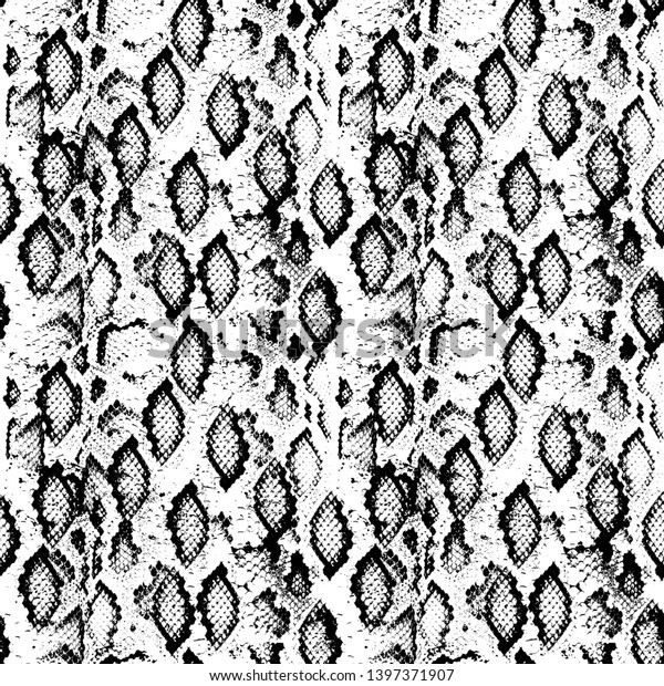 Snake Skin Scales Texture Seamless Pattern Stock Vector (Royalty Free ...