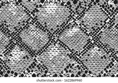 Snake skin seamless background. Vector illustration.