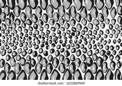 Snake skin seamless background. Vector illustration.