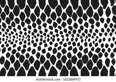 Snake skin seamless background. Vector illustration.