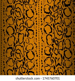 snake skin seamless pattern. Abstract modern animal skin imitation texture. Stylish minimalistic pattern on an orange brown background. Print on fabric, modern wallpaper, textile, paper. 
