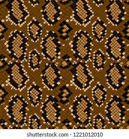 Snake skin seamless pattern texture repeating seamless in vector. Fashionable print, stylish background