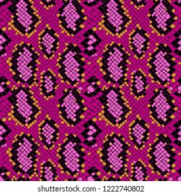 Snake skin seamless pattern texture repeating seamless in vector. Fashionable print, stylish background