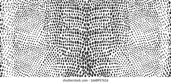 Snake skin seamless pattern. Vector illustration.