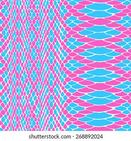 Snake skin seamless vector  pattern. Reptile seamless  texture. Animal print. Can be used for fabrics, wallpapers, scrap-booking, ornamental template for design and decoration, etc