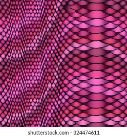 Snake skin seamless vector pattern. Reptile seamless texture. Animal print. Can be used for fabrics, wallpapers, scrap-booking, ornamental template for design and decoration, etc