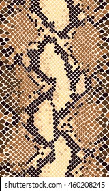 Snake skin seamless vector pattern. Reptile seamless texture. Animal print.