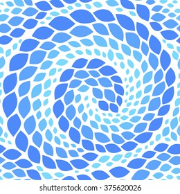 Snake skin texture. Seamless abstract pattern with colorful rhombuses. Vector illustration with abstract leaves.