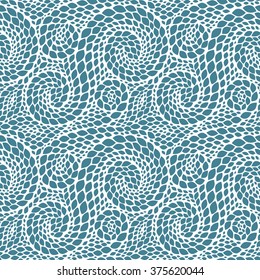 Snake skin texture. Seamless abstract pattern with colorful rhombuses. Vector illustration with abstract leaves.