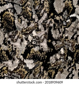 Snake skin texture seamless pattern