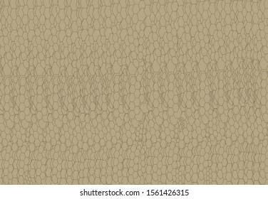 Snake skin vector. Sand color simple reptile pattern