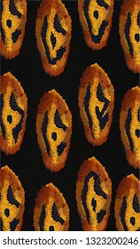 Snake skin yellow print pattern