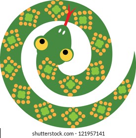 snake in spirale