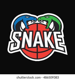 Snake sport logo badge