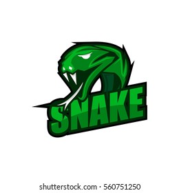 Snake Sport Logo Design Vector
