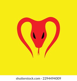 snake stylish vector logo item