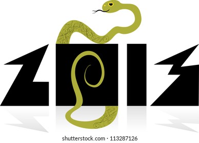 snake - symbol of 2013 on the Chinese calendar