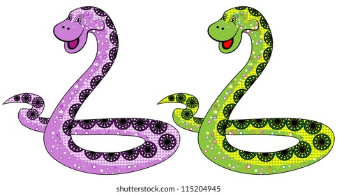 The snake symbol in 2013 on a white background options