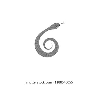 Snake symbol illustration