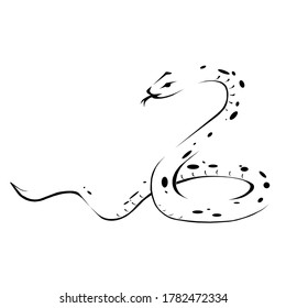 Snake Tattoo Silhouette Animal reptile Design