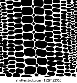 snake texture seamless vector illustration skin black and white