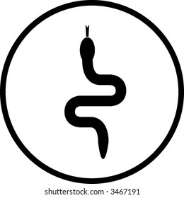 snake with tongue out symbol