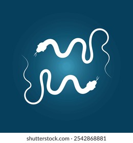 Snake trendy artwork glorious abstract vector illustration colorful practical design.eps